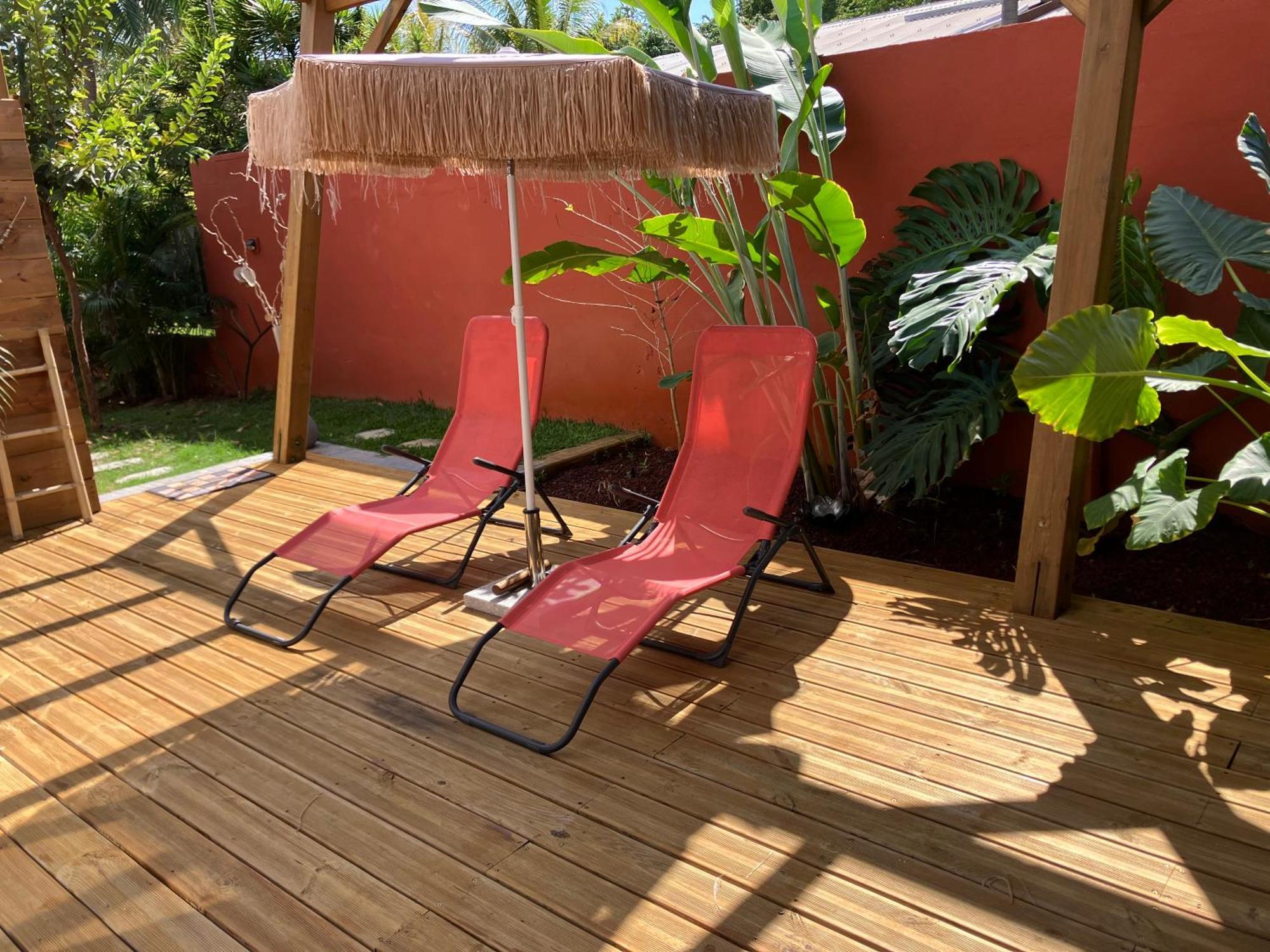 Kazacoco Bungalow A 5 Min A Pieds Du Lagon La Saline Les Bains Zewnętrze zdjęcie
